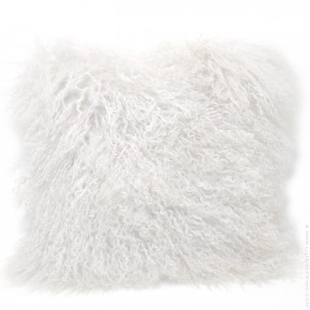 Genuine tibet lamb square cushion