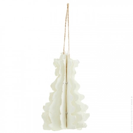 Off white hanging paper Christmas tree