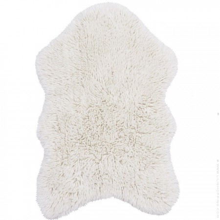 Tapis en laine peau de mouton lavable