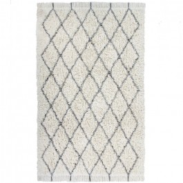 Tapis berbère laine beige lavable 300 x 200 cm